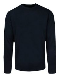 Sweter Męski Granatowy Cienki, Delikatny, z Okrągłym Dekoltem, U-neck -Baker's. Niebieskie swetry męskie Baker's, m, bez wzorów, z elastanu, biznesowe, bez kołnierzyka, bez ramiączek. Za 145.00 zł.