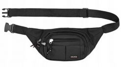 Męska Saszetka na Biodro (Nerka) - Pako Jeans - Czarna. Czarne saszetki i nerki męskie Pako Jeans, bez wzorów, z jeansu. Za 39.00 zł.