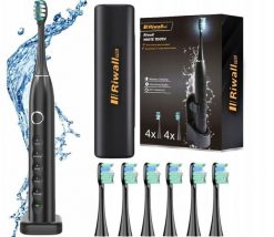 Szczoteczka Soniczna Do Zębów - Zestaw Etui + 8 końcówek - Elektryczna. Szczoteczki soniczne Garland. Za 75.63 zł.