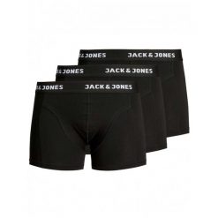 Bokserki Jack&jones model 12171944-CZARNY dla mężczyzn. Czarne bokserki męskie Jack&Jones, bez wzorów, z syntetyku. Za 130.70 zł.