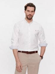 Polo Ralph Lauren Koszula 710767441007 Biały Slim Fit. Białe koszule męskie Polo Ralph Lauren, m, bez wzorów, z bawełny, bez kołnierzyka, bez ramiączek. Za 359.99 zł.
