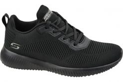 Trampki Skechers Bobs Squad Tough Talk, Czarny, Kobiety. Czarne trampki i tenisówki damskie Skechers, bez wzorów, z gumy, bez zapięcia. Za 276.00 zł.