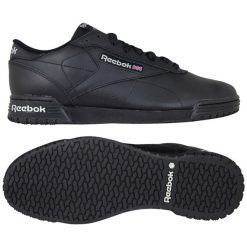 Buty do chodzenia męskie Reebok Exofit Clean Logo. Czarne buty sportowe męskie Reebok, bez wzorów, bez zapięcia, trekkingowe. W wyprzedaży za 249.00 zł.