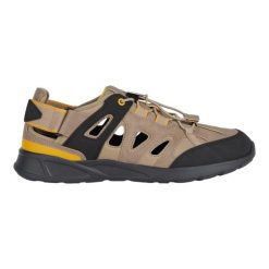 Sandały GEOX U SANZIO D Jasnobrązowy. Brązowe sandały męskie Geox, bez wzorów, z syntetyku, bez zapięcia. Za 277.99 zł.