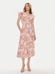Gap Sukienka letnia 862390-01 Pomarańczowy Regular Fit. Brązowe sukienki damskie GAP, na lato, xxs, bez wzorów, z bawełny, bez kołnierzyka, bez ramiączek. Za 189.99 zł.