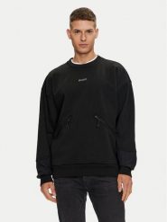 Hugo Bluza Dautumnas 50516667 Czarny Oversize. Czarne bluzy męskie Hugo, m, bez wzorów, z bawełny, bez ramiączek, bez kaptura. Za 329.99 zł.