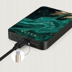 Powerbank Slowmoose Burga Magnetic 5000 mAh emerald pool gunmetal (FA_04MS_MagPbank-GU). Szare powerbanki Slowmoose. Za 248.35 zł.