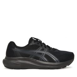 Buty do biegania Asics. Czarne obuwie sportowe damskie Asics, bez wzorów, bez zapięcia, do biegania. Za 309.99 zł.