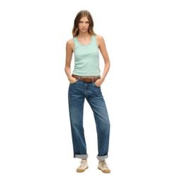 Top koronkowy dla kobiet Superdry Vintage Athletic Essentials. Zielone topy damskie Superdry, bez wzorów, z koronki, vintage, bez kołnierzyka, bez ramiączek. Za 107.05 zł.