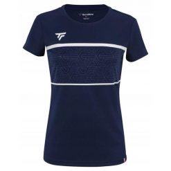 Koszulka tenisowa damska Tecnifibre Team Tech Tee. Niebieskie bluzki damskie TECNIFIBRE, xs, bez wzorów, sportowe, bez kołnierzyka, bez ramiączek. W wyprzedaży za 119.00 zł.
