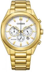 Zegarek Citizen Zegarek Męski Citizen Eco-Drive CA4592-85A Chrono Gold. Zegarki męskie CITIZEN, bez wzorów. Za 1,260.99 zł.