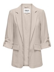 ONLY Marynarka Aris 15310839 Szary Loose Fit. Szare marynarki i żakiety damskie ONLY, bez wzorów, z wiskozy, bez kołnierzyka, bez ramiączek. Za 129.99 zł.
