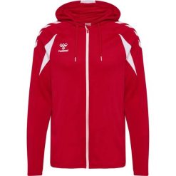 Bluza dresowa z kapturem Hummel Core 2.0. Białe bluzy męskie Hummel, bez wzorów, z dresówki, z kapturem, na fitness i siłownię. Za 295.50 zł.