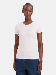 HUGO T-Shirt Easy 50523924 Różowy Slim Fit. Czerwone t-shirty damskie Hugo, xl, bez wzorów, z bawełny, bez kołnierzyka, bez ramiączek. Za 199.99 zł.