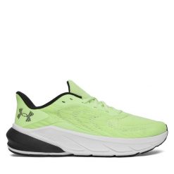 Buty do biegania Under Armour. Zielone buty sportowe męskie Under Armour, bez wzorów, bez zapięcia, do biegania. Za 399.99 zł.