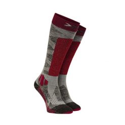 Skarpety narciarskie damskie X-Socks Ski Rider Silver 4.0 Red Grey. Czerwone skarpetki damskie X-Socks, bez wzorów. Za 95.00 zł.