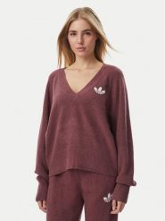 Adidas Sweter Essentials IA4443 Brązowy ciemny Loose Fit. Brązowe swetry nierozpinane damskie Adidas, m, bez wzorów, z syntetyku, bez kołnierzyka, bez ramiączek. Za 279.99 zł.