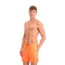 Męskie kąpielówki Puma, średniej długości, Bright Orange. Brązowe kąpielówki męskie Puma, m, bez wzorów. Za 177.90 zł.