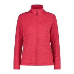 Damska rozciągliwa polarowa bluza z zamkiem CMP. Czerwone bluzy damskie CMP, xl, bez wzorów, z materiału, bez ramiączek, bez kaptura. Za 327.75 zł.