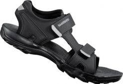 Sandały rowerowe SH-SD5L. Czarne sandały męskie Shimano, bez wzorów, z gumy, klasyczne, bez zapięcia. Za 521.00 zł.