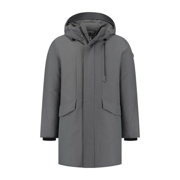 Parka Travelin Asger. Szare parki męskie Travelin', na zimę, m, bez wzorów, z materiału, eleganckie, bez kołnierzyka, z kapturem. Za 632.80 zł.