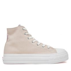 Trampki Roxy. Brązowe trampki i tenisówki damskie Roxy, bez wzorów, bez zapięcia. Za 129.99 zł.