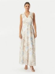 Rinascimento Sukienka wieczorowa CFC0128025003 Beżowy jasny Regular Fit. Brązowe sukienki damskie Rinascimento, xs, bez wzorów, z syntetyku, wizytowe, bez kołnierzyka, bez ramiączek. Za 869.99 zł.