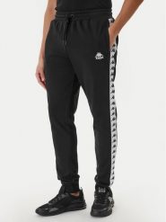 Kappa Spodnie dresowe Banda Alanz 3 321Y8FW Czarny Comfort Fit. Czarne spodnie sportowe męskie Kappa, l, bez wzorów, z bawełny. Za 179.99 zł.