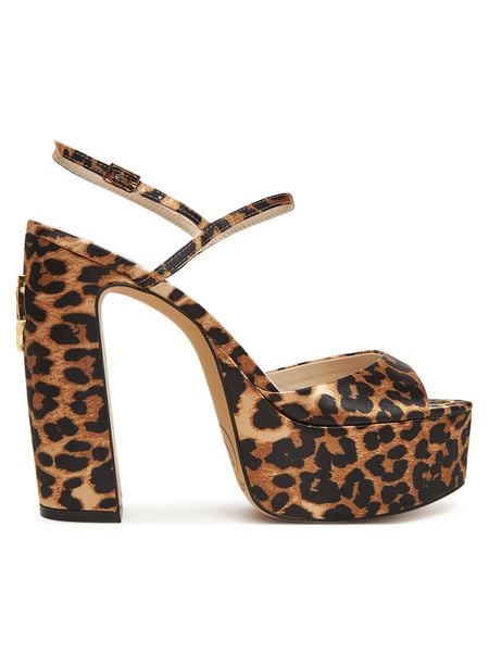 Naked Wolfe Sandały Fire Brązowy. Brązowe sandały damskie Naked Wolfe, bez wzorów, z materiału, bez obcasa, na słupku, bez zapięcia. Za 1,019.00 zł.