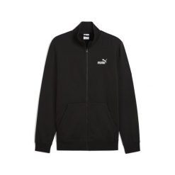 Męska kurtka dresowa Essentials z logo No. 1 PUMA Black. Czarne kurtki męskie Puma, m, bez wzorów, z dresówki, bez kaptura, do biegania. Za 229.00 zł.