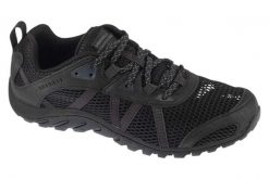 Buty trekkingowe męskie, Maipo Explorer Aerosport. Czarne trekkingi męskie Merrell, z materiału, przed kostkę, bez zapięcia. Za 399.99 zł.