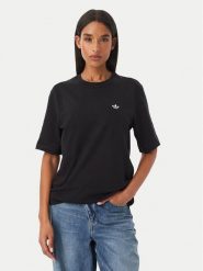 Adidas T-Shirt Essentials KQ6723 Czarny Regular Fit. Czarne t-shirty damskie Adidas, m, bez wzorów, z bawełny, bez kołnierzyka, bez ramiączek. Za 109.99 zł.