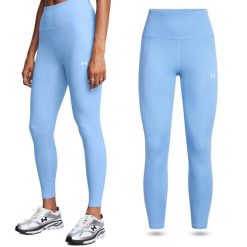 Legginsy termoaktywne damskie Under Armour Motion Ankle szybkoschnące. Niebieskie legginsy damskie Under Armour, bez wzorów. W wyprzedaży za 143.75 zł.