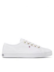 Tommy Hilfiger Tenisówki Essential Nautical Sneaker FW0FW06512 Biały. Białe trampki i tenisówki damskie Tommy Hilfiger, bez wzorów, z materiału, bez zapięcia. Za 229.99 zł.