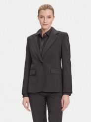 Weekend Max Mara Marynarka Lamine 2525046041 Czarny Regular Fit. Czarne marynarki i żakiety damskie Weekend Max Mara, bez wzorów, z wełny, bez kołnierzyka, bez ramiączek. Za 1,449.00 zł.