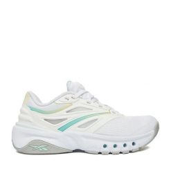 Buty na siłownię Reebok. Białe obuwie sportowe damskie Reebok, bez wzorów, bez zapięcia, na fitness i siłownię. Za 359.99 zł.