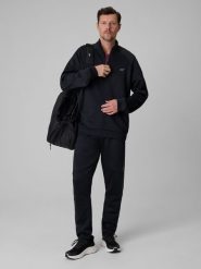 4F Spodnie treningowe szybkoschnące męskie - czarne XXL. Czarne spodnie sportowe męskie 4F, m, bez wzorów, ze skóry, na fitness i siłownię. Za 179.99 zł.