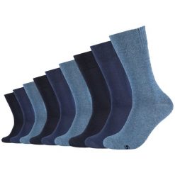 Skarpetki sportowe męskie 3pk Men's Basic Socks. Niebieskie skarpety męskie Skechers, bez wzorów, z bawełny. Za 29.99 zł.