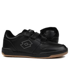 Buty męskie sportowe na rzep Lotto TITANIS VL. Czarne buty sportowe męskie Lotto, bez wzorów, bez zapięcia. Za 119.00 zł.