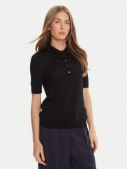 BOSS Sweter Fidenka 50545015 Czarny Regular Fit. Czarne swetry nierozpinane damskie Boss, m, bez wzorów, z wełny, bez kołnierzyka, bez ramiączek. Za 499.99 zł.