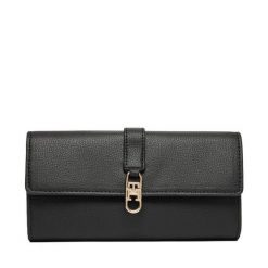Portfel Tommy Hilfiger. Czarne portfele damskie Tommy Hilfiger. Za 289.99 zł.