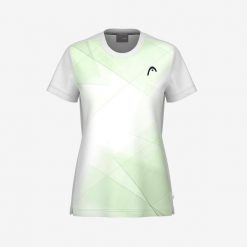 TIE-BREAK T-Shirt Girls. Zielone t-shirty damskie Head, bez wzorów, sportowe, bez kołnierzyka, bez ramiączek. W wyprzedaży za 171.00 zł.