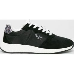 Pepe Jeans - Buty Koko Sky. Czarne obuwie sportowe damskie Pepe Jeans, bez wzorów, z gumy, z okrągłym noskiem, bez zapięcia. W wyprzedaży za 259.90 zł.