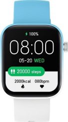 Smartwatch Rubicon RNCE97 Biało-niebieski (sr042d). Białe zegarki smartwatch Rubicon, bez wzorów. Za 159.00 zł.