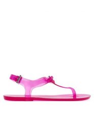 MICHAEL Michael Kors Sandały 40S6EVFA2Q Różowy. Czerwone sandały damskie MICHAEL Michael Kors, bez wzorów, z syntetyku, bez obcasa, na płaskiej podeszwie, bez zapięcia. Za 479.99 zł.