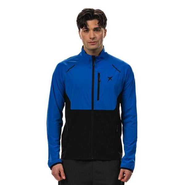 Chaqueta Drop Shot Aker. Niebieskie bluzy męskie DROP SHOT, bez wzorów, sportowe, bez ramiączek, bez kaptura. W wyprzedaży za 283.85 zł.