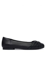 Caprice Baleriny 9-22102-46 Czarny. Czarne balerinki damskie Caprice, bez wzorów, ze skóry, bez obcasa, bez zapięcia. Za 292.99 zł.