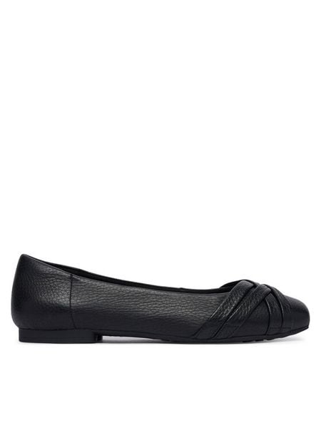 Caprice Baleriny 9-22102-46 Czarny. Czarne balerinki damskie Caprice, bez wzorów, ze skóry, bez obcasa, bez zapięcia. Za 266.99 zł.