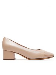 Caprice Czółenka 9-22305-42 Beżowy. Brązowe czółenka damskie Caprice, bez wzorów, ze skóry, bez obcasa, bez zapięcia. Za 232.99 zł.