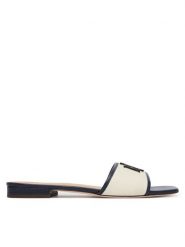 LAUREN RALPH LAUREN Klapki Everley Sld2 802P04395001 Écru. Białe klapki damskie Lauren Ralph Lauren, bez wzorów, z materiału, bez obcasa, bez zapięcia. Za 579.99 zł.